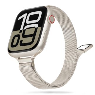 Apple Watchi Milanese võrkrihm, õhuke, starlight (42/44/45/49mm)