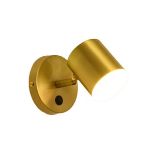 Kaasaegne messingist seinalamp, reguleeritav, 3 valguse temperatuuriga