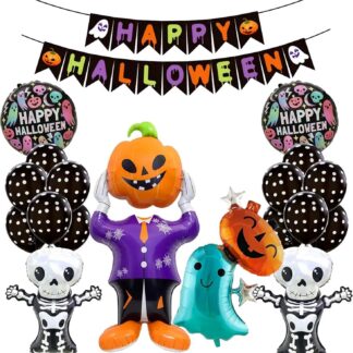 Halloweeni õhupallide dekoratsioonikomplekt, mitmevärviline (19tk)