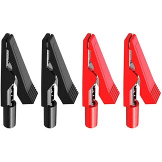 Isolatsiooniga krokodilliklambrid (4tk, punane)