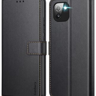 Samsung Galaxy A03 nahast klapiga telefonikaaned, kaardipesade ja magnetkinnitusega, must