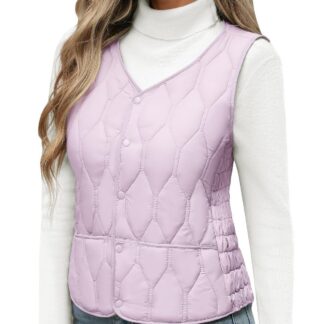Naiste tepitud fliisvest, lilla (s. S)