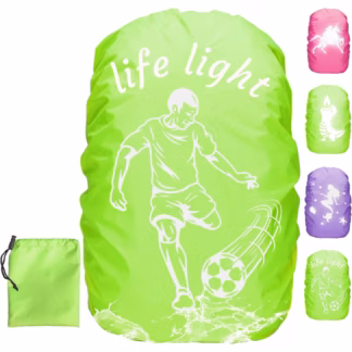 Helkurpaeltega vihma- ja lumekate seljakottidele, roheline