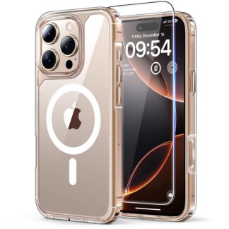 iPhone 16 Pro MAX telefonikaaned, MagSafe, läbipaistvad (2tk ekraanikaitseid, 17.5cm)