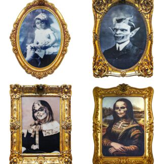 Maagailised õudsad pildid, ühe nurga alt vaadates ilusad, teisalt vaadates hirmsad, 4 tk