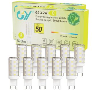 G9 LED pirnid, neutraalne valgus, mittehämardatav (10tk, 4000K)