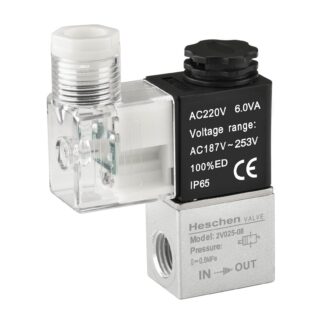 Elektriline pneumaatiline solenoidklapp (220V, PT1/4, tavaliselt suletav)