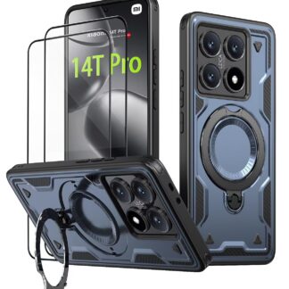 Xiaomi 14T Pro telefonikaaned, karastatud klaasist, põrutuskindel, sinine