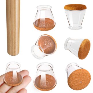 Toolijalgade kaitsed, läbipaistev silikoon vildist padjaga (20tk, Ø 13-23mm)