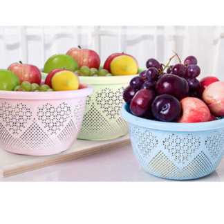 Pitsiline plastikust kauss, 1 tk, juhuslik värv 18.5x10 cm