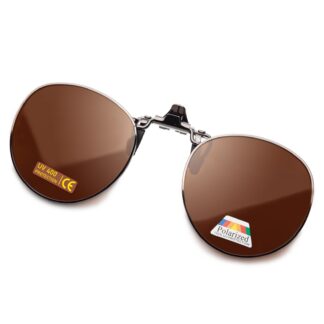 Polariseeritud klapp-päikeseprillid, UV400, pruunid (50mm)