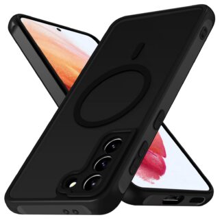 Samsung Galaxy S21 5G telefonikaaned, põrutuskindel, magnetiline, mattmust