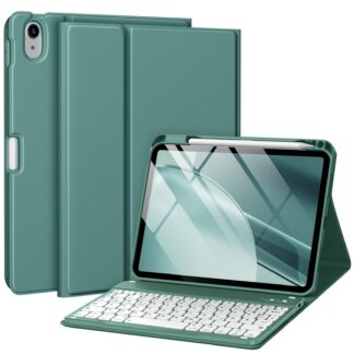 iPad A16 klaviatuuriga kaaned, eemaldatav, pliiatsihoidjaga, männiroheline