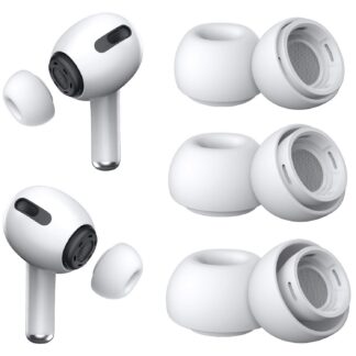 AirPods Pro asendusotsikud, silikoonist, müra summutavad, hoiukarbiga (3 paari, s. S/M/L)