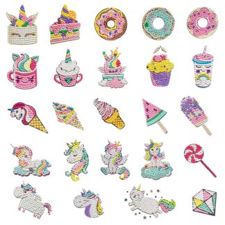 Laste teemantkunstis kleepsude komplekt