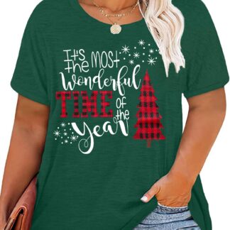 Naiste avar jõulu-T-särk (s. XXL)