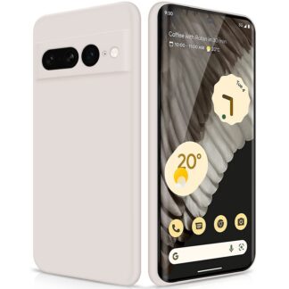 Google Pixel 7 Pro telefonikaaned, vedelast silikoonist, valged