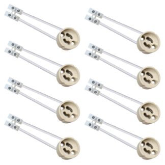 GU10 lambihoidja, keraamiline (8tk, 15cm)