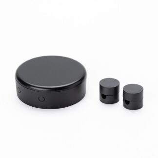 Valgusti juhtme hoidik ja harukarp, must