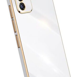 Samsung Galaxy S10 Lite telefonikaaned, valge ja kuldne