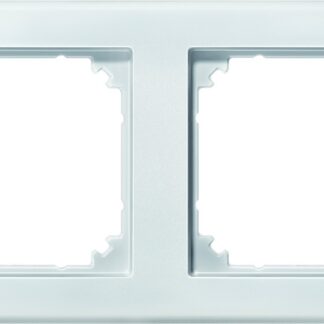 Pistikupesa raam, 2-osaline, valge