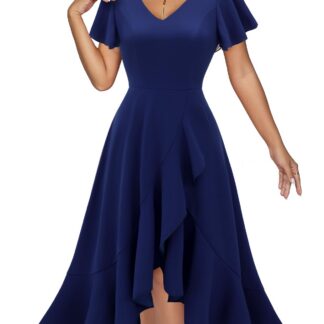 Elegantne õhtukleit naistele, tumesinine (S)