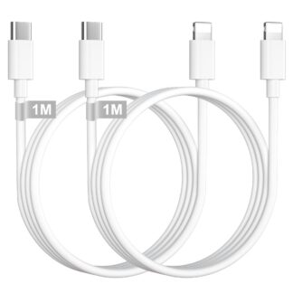 USB-C ja Lightning laadimisjuhe (1m)