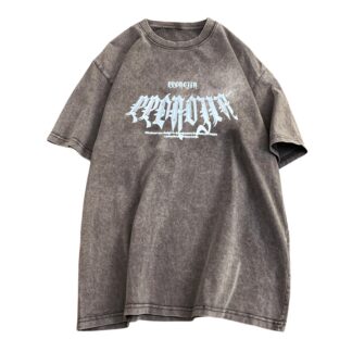 Meeste vintage-stiilis lühikeste varrukatega t-särk, khaki (L)