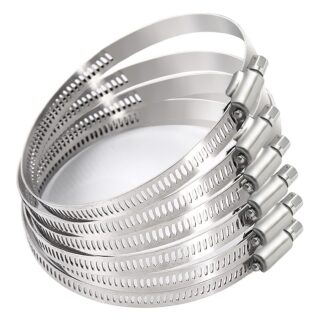 Reguleeritavad voolikuklambrid, roostevaba teras (6tk, 59-82mm)