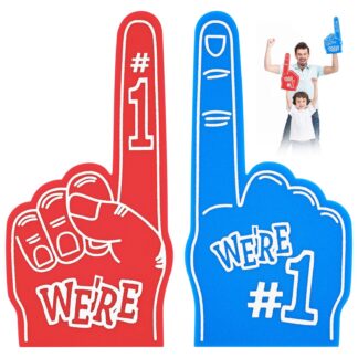 Vahtplastist fännikäed, punane ja sinine (2tk)