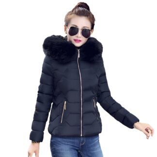 Naiste tepitud talvejope, must (XL)