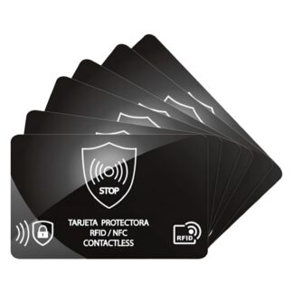 RFID-kaitsega kaardid, mustad (6tk)