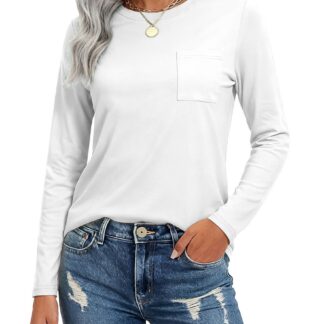 Pikkade varrukatega särk, valge (M)