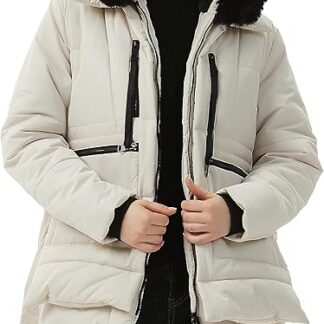 Soe valge talveparka suurus M