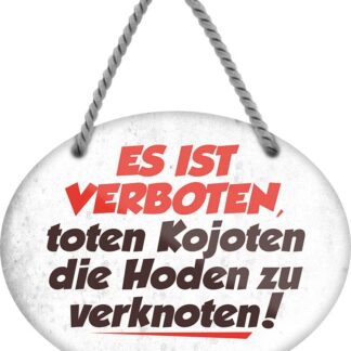 Naljakas metallist dekoratiivsilt (18x14cm)