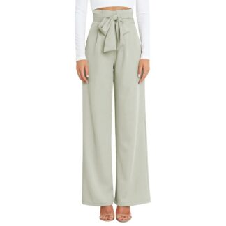 Naiste laia lõikega püksid, heleroheline (XL)