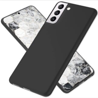 Samsung Galaxy S22 Plus telefonikaaned, matt, põrutuskindel, must (0.3mm)