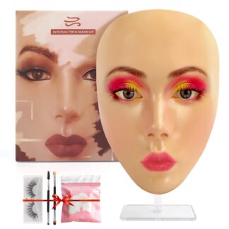 Silikoonist harjutusnägu meikimiseks, korduvkasutatav