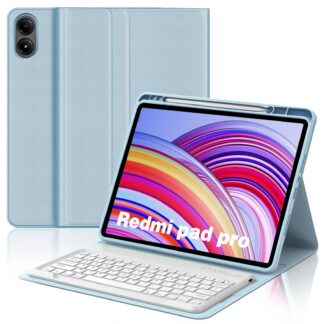 Klaviatuuriga ümbris Redmi Pad Pro, AZERTY, helesinine (31cm)