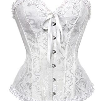 Brokaatkorsett naistele, valge (s. 32)