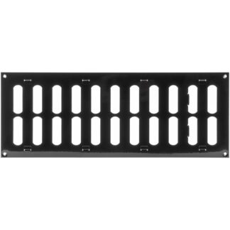 Reguleeritav seinapealne ventilatsioonirest, must (41x15cm)