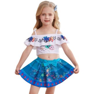 Kaheosaline ujumistrikoo tüdrukutele, valge (s. 98-104)