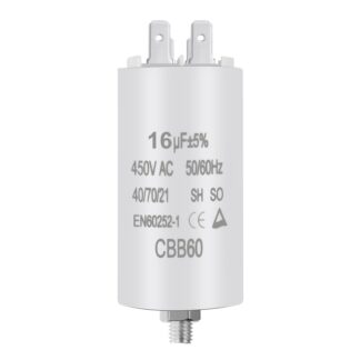 Mootori käivituskondensaator CBB60 (16μF, 450V)