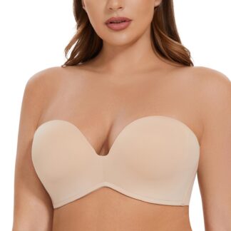 Polsterdatud push-up rinnahoidja, tugikaarteta, beež (s. 36D)
