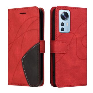 Xiaomi Mi 12 Lite rahakott-telefonikaaned, kunstnahast, punane