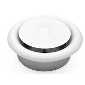 Reguleeritav ventilatsiooniklapp, valge (Ø 160mm)