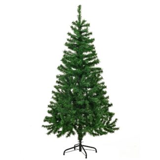 Kunstkuusk metalljalaga, roheline (150cm)