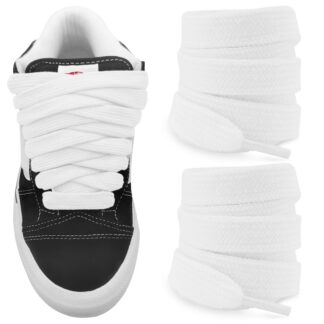 Laiad kingapaelad, valged (140cm, 15mm)