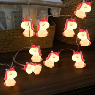 LED valguskett Ükssarvik (patareidega)