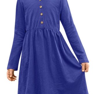 Pikkade varrukatega kleit lastele, valge (s. 120)